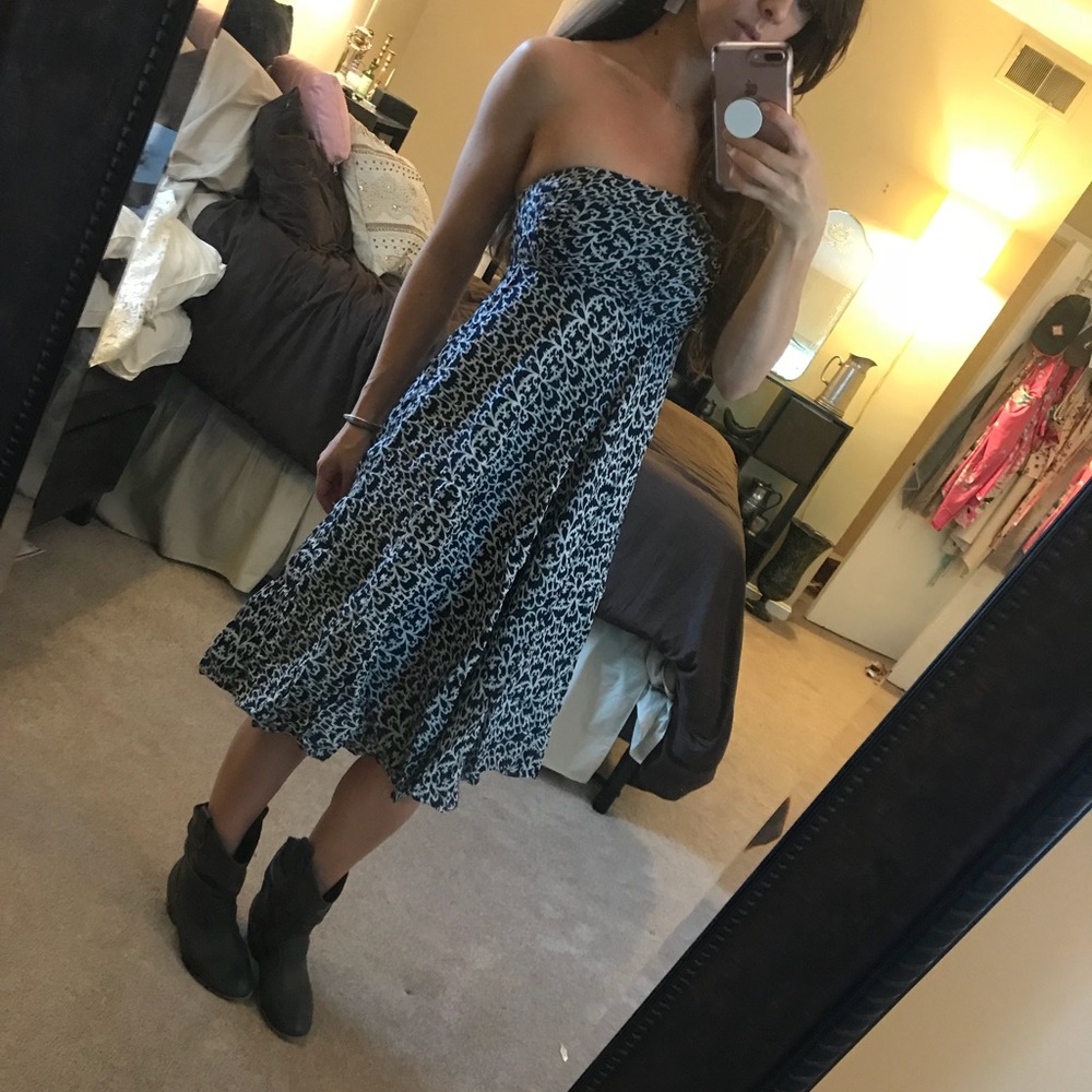 J crew strapless sun dress perfect for Fall!